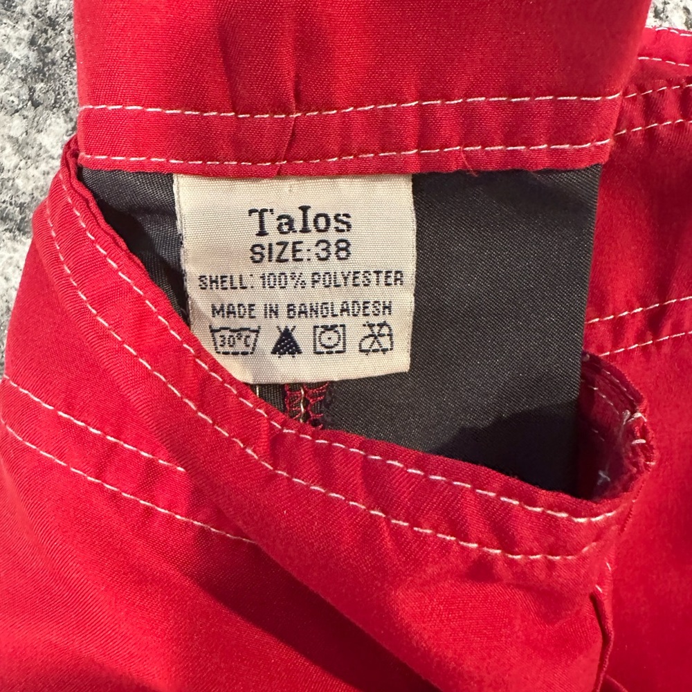 Talos Red Blue Swim Trunks Size 38